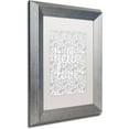 thumbnail image 2 of Trademark Fine Art "Letters and Words 17" Canvas Art by Hello Angel, White Matte, Silver Frame, 2 of 4