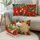 thumbnail image 3 of Fundas de almohada de Navidad para sofá, decoración del hogar, 40/45/50cm, bolas de adorno, campanas de bayas de acebo, 3 of 4