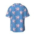 thumbnail image 2 of Wukai Cute Poodle Dog Men's Casual Short-Sleeve Button Down Shirt - Lightweight Summer Dress Shirt for Daily Wear-XX-Large, 2 of 7