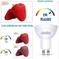thumbnail image 2 of Wosthever 10x GU10 7W foco LED 500 lúmenes 38 grados 220V foco lámpara de techo bombilla equivalente a 56 W halógeno Hotel decoración del hogar Iluminación y accesorios luz blanca Wosthever HA045708-02, 2 of 6