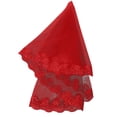 thumbnail image 2 of HuangHuanChen Single Layer Lace Computer Refrigerator Cover Soild Color Furniture and Appliances Cover Up Red, 2 of 3