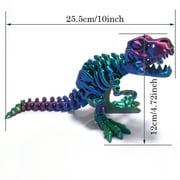 3D Printed Model Skull Tyrannosaurus Rex,Flexible Dinosaur Statue,Joint Mobility Dragon,Home Office Decor,Interesting Toys for Autism/ADHD,Festival Gifts,Fidget Toys, Executive Desk Animals Toy