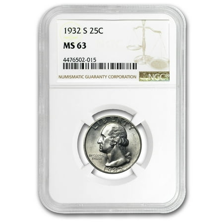 1932-S Washington Quarter MS-63 NGC