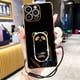 thumbnail image 3 of Funda De Plating Moto G50 5G G60 G20 G30 E20 E7 G9 Plus E20 E6S 2020 Lujo Bear Anime Stand Holder Silicona Suave Cubierta Trasera, 3 of 4