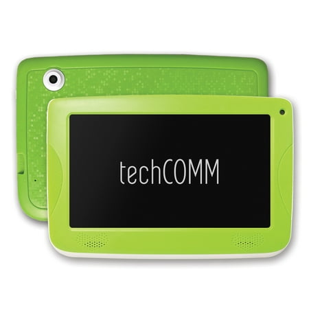 TechComm M2 7” HDD 8GB Android 5.1 Touch Screen Brightly Colored Tablet for Children's Learning and Entertainment with Dual Camera WiFi and Bluetooth