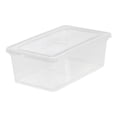 thumbnail image 2 of IRIS USA 6 Quart Plastic Storage Box Tote Bin Non Latching lid, Clear (12 Pack), 2 of 6