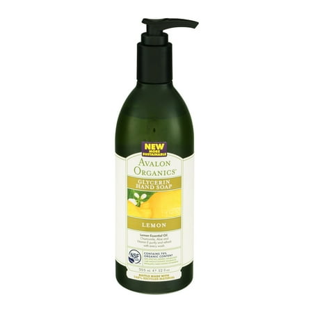 Avalon Organics Glycerin Hand Soap Lemon, 12.0 FL OZ