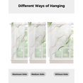 thumbnail image 4 of Marble Sage Green Swag Valances for Windows, Gold White Modern Gradient Ocean Wavy Rod Pocket Sheer Valances for Small Windows, Swag Toppers Light Filtering for Kitchen Living Room 2 Panels 36''x36'', 4 of 6