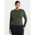 thumbnail image 2 of Avia Women's and Women's Plus Brushed Performance Top with Long Sleeves, Sizes XS-4X, 2 of 6