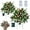 A*2 Set, variant on Upliftjoys Pre-Lit Artificial Christmas Tree Urn Filler, 18 Inch Outdoor Front Porch Christmas Trees Decorations Lighted with Cones, Red Berries, Tripod Stake and LED Lights with Timer