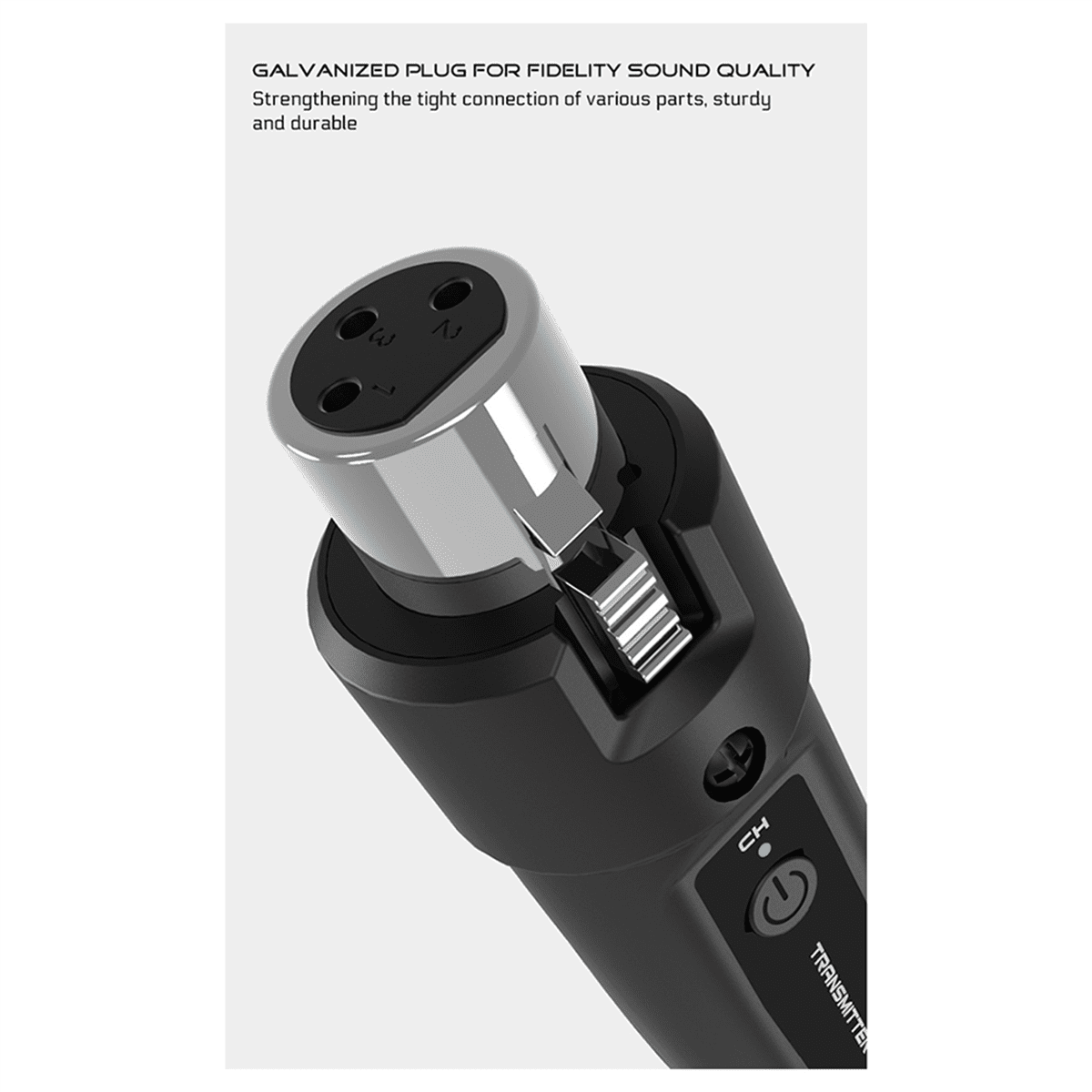 2X New Wireless Microphone UHF Wireless XLR Transmitter and Receiver for Dynamic Microphones Audio Mixers PA Systems,2 set x microphone audio mixer (1 tray 1),Black