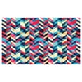 thumbnail image 4 of Grunge Ceramic Toothbrush Holder, Hipster Zigzag Herringbone Retro Style Pattern Chevron Triangles with Grunge Effect, Decorative Versatile Countertop for Bathroom, 4.5" X 2.7", Multicolor, 4 of 4
