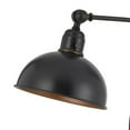 thumbnail image 2 of 25 Inch Metal Curved Desk Lamp, Adjustable Shade, Bronze Black- Saltoro Sherpi, 2 of 5