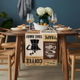 thumbnail image 2 of Vintage Coffee Table Runner - 108 Inch Long, Kitchen Dining Table Runner Dresser Scarves, Farmhouse Retro Art Coffee Beans Farmhouse Decor for Coffee Tables Wedding Party Banquet, 2 of 8