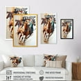 thumbnail image 4 of Designart Herd Of Horses Running III Canvas Wall Art, 4 of 5
