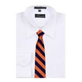 thumbnail image 2 of Mens Zipper Repp Stripe College Printed Necktie Ties - Many Colors Available, 2 of 2