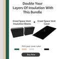 Crawl Space Vent Cover Combo by Vanity Vents Exterior Crawl Space