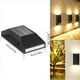 thumbnail image 3 of Aplique Solar Exterior Arriba Abajo LED | Aplique impermeable negro moderno IP65 | Luz cálida | ABS+PC | Lámpara de energía solar para la cerca del patio del porche del jardín del hogar | Paquete de, 3 of 8