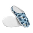 thumbnail image 3 of Lsque Airplanes and Aviation Signs Pattern Womens Comfort Cotton on Scuff With Memory Foam and Anti-skid Sole Slipper-46/47, 3 of 7