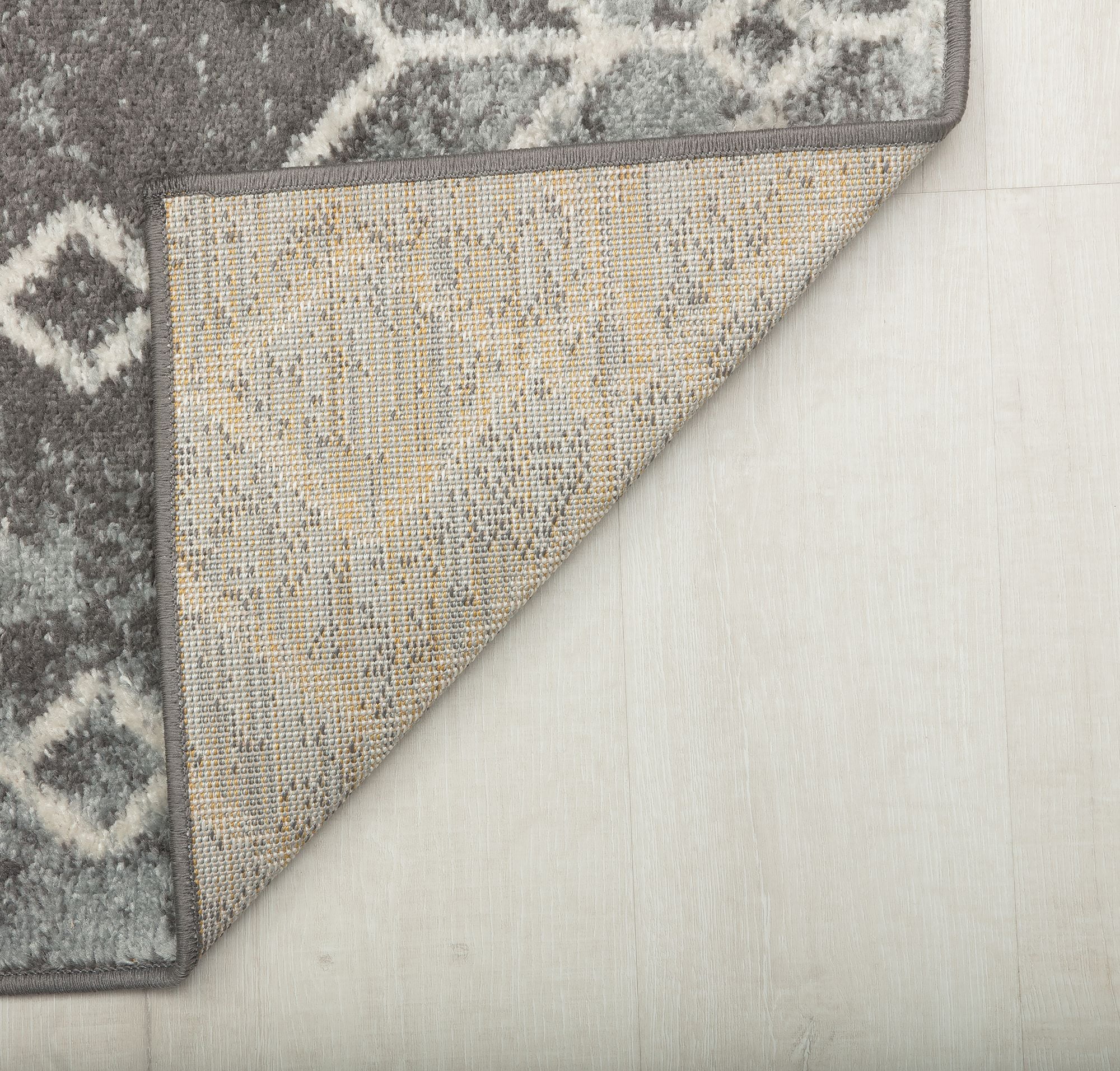 Mason Brooks Ryder KN30A Moonless Night Moroccan Tribal Gray Area Rug, 2'6" x 4'