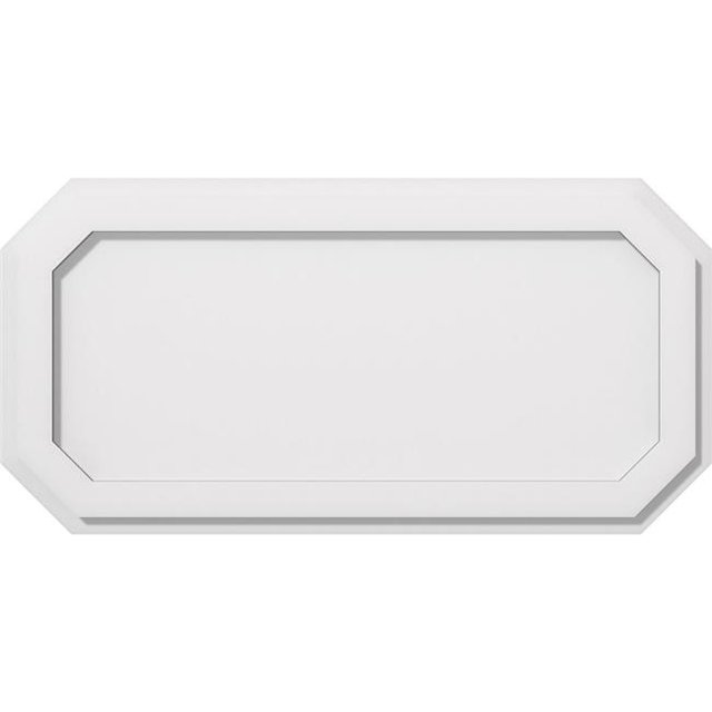 Ekena Millwork CMP26X13ED 13 x 26 in. Rectangle Émeraude Architectural Grade Médaillon de Plafond Contemporain PVC
