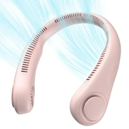 

Hanging neck bladeless cooling fan Neck Fan Portable Hands Free Bladeless Neck Fan 4000mAh USB Rechargeable Personal Fan 3 Speeds