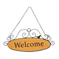 thumbnail image 4 of Letrero de bienvenida, colgador de puerta delantera, regalo de inauguración de la casa, placa de bienvenida decorativa resistente, placa colgante de Marco negro, 4 of 8