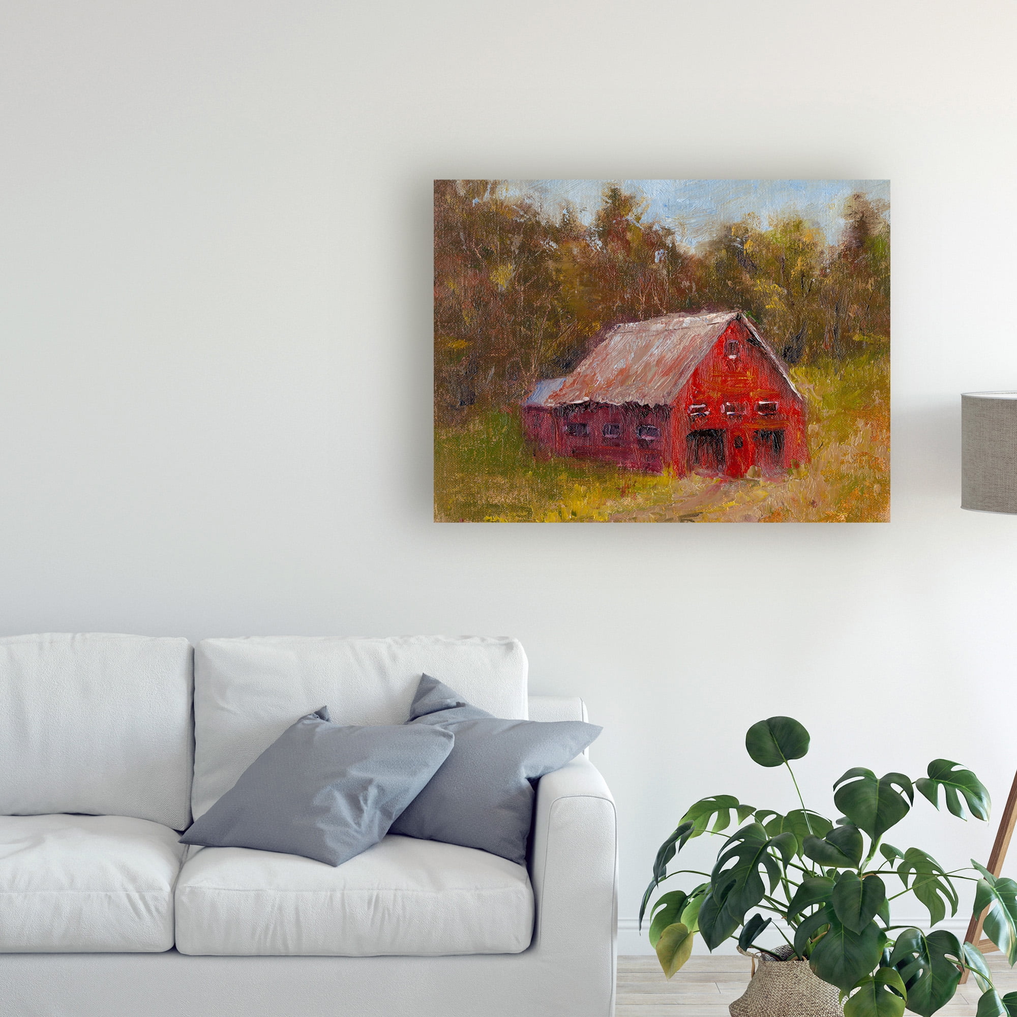 Trademark Fine Art 'Back Road Barn II' Canvas Art by Marilyn Wendling