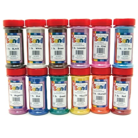 UPC: 0081187291290 | Bucket O Sand Assorted Colors 1lb Pack of 12
