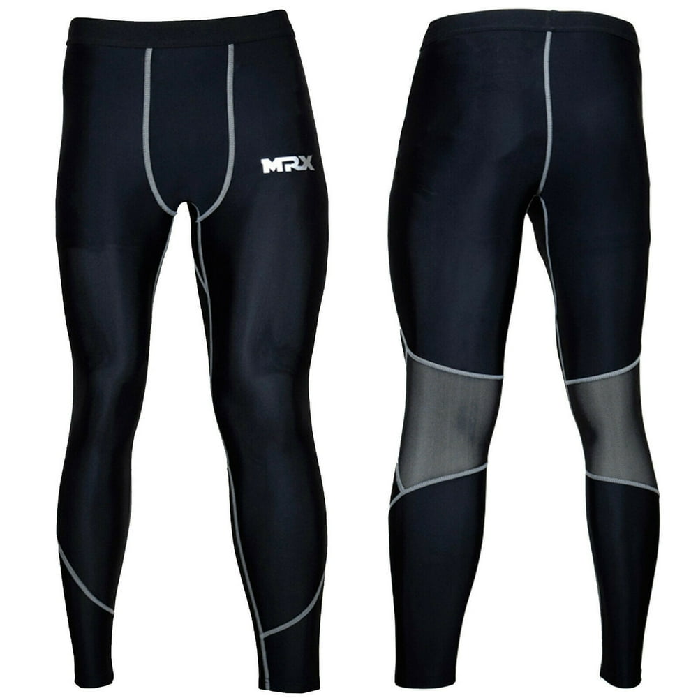 Mrx Mens Compression Pants Tights Running Gym Legging Long Base Layer Thermal Training