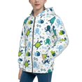 thumbnail image 2 of Naloa Cartoon Sea Creatures Teenage Zipper Hoodie, Long Sleeve Zip Up Hoodies Casual Jackets Tops for 7-12 Years-Small, 2 of 6