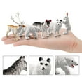 thumbnail image 4 of 10Pcs Animal Model Easy to Store Lightweight PVC Mini Arctic Winter Animals Model for Car Decoration, 4 of 10