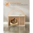 thumbnail image 5 of Hidden Cat Litter Box Enclosure Furniture Large Multi-Functional Cat Litter Box Washroom with Removable Divider White, 5 of 8
