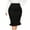 Black, variant on POSESHE Women's Plus Size Pencil Skirt For Work, Black Office Skirts For Women, Fashion Ruffle-Trim Business Skirts