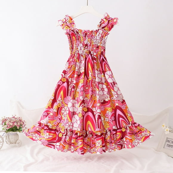 Girls Summer Dresses A-line Dress Teen Sundress Little Girl Dress 13-14 Years