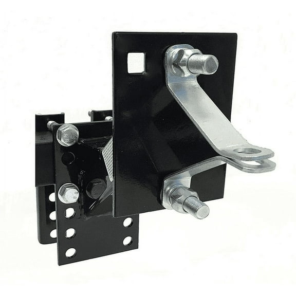 MaxxHaul Black Powder Coat Trailer Spare Tire Carrier with Locking Bracket