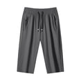 thumbnail image 2 of Dolkfu Men's Shorts Casual Drawstring Athletic Bermuda Shorts Elastic Waist Quick Dry 4 Inch Inseam Shorts Men L, 2 of 8