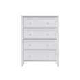 thumbnail image 3 of ACMW Iolanda 4 Tiroirs Commode en Bois en Blanc, 3 of 3