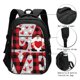thumbnail image 3 of Fotbe Buffalo Plaid Love And Gnome Mochila con Estampado y Puerto USB para Hombre y Mujer, Mochila Antirrobo, Mochila de Viaje, Mochila Escolar, Mochila Universitaria, 3 of 7