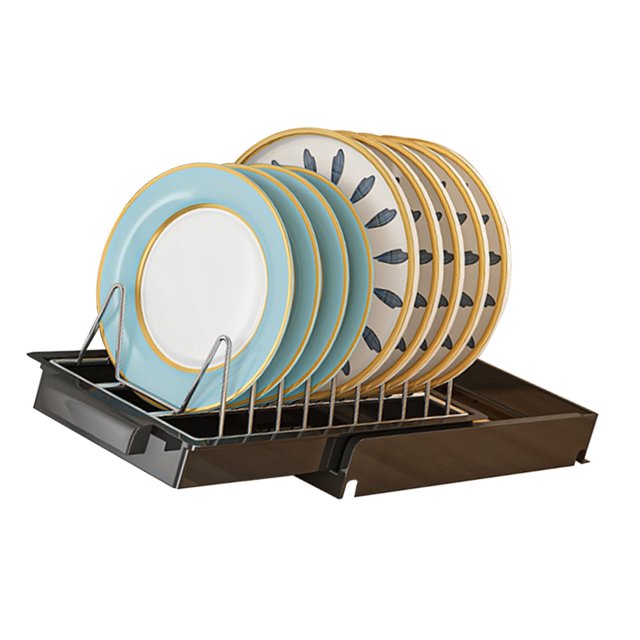 Pull Out Cabinet Organizer, Separation Design Saving Space Pull Out Shelf Sturdy Stainless Steel Multifunctional Slide Out Cabinet Organizer for Drawers and Cabinets