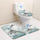 thumbnail image 1 of ABPHQTO Tortugas marinas bajo el agua Juego de alfombras de baño de 3 piezas Alfombra de baño Alfombra de contorno y tapa de inodoro ABPHQTO Cont-CHAPPLE-10881, 1 of 2