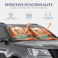 thumbnail image 3 of KLL Fantasy Underwater Jellyfish Windshield Sun Shade 2-Piece Foldable Car Front Window Sunshade for Most Sedans SUV Truck- Small, 3 of 5