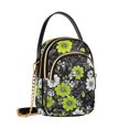 thumbnail image 7 of FORMRS Crossbody Bag for Women Quilted Travel Shoulder Cell Phone Purse with Chain Strap Handbag, White Flower Pattern, 7 of 7