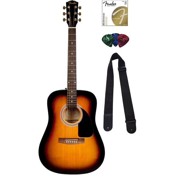 Pre-Owned Fender FA-115 Dreadnought Acoustic Guitar - Sunburst