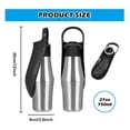 thumbnail image 2 of Bouteille d'Eau pour Chien - yd - 750 ml - Pliable à 180° - Acier Inoxydable - Étanche, 2 of 4