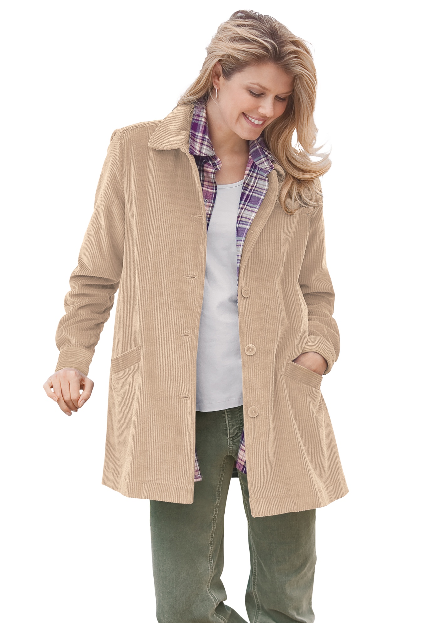 Woman Within Women's Plus Size Pleat 