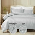 thumbnail image 4 of Superior Egyptian Cotton 850 Thread Count Duvet Cover Set, King/California King, Chrome, 4 of 6