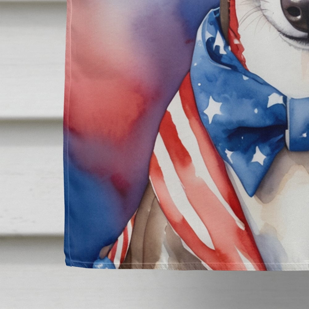 Whippet Patriotic American House Flag 28 in x 40 in
