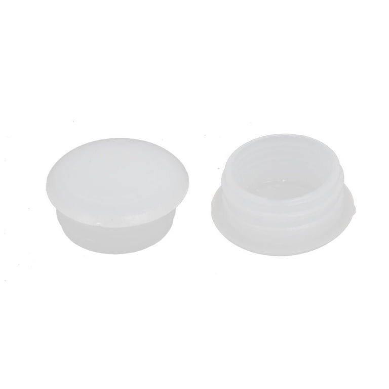 15mm Dia Plastic Round Flush Mounted Tube Insert Hole Plugs White