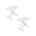 thumbnail image 1 of Combo 2 mesas de servicio 75 cm plegables Cuory blanca, 1 of 8